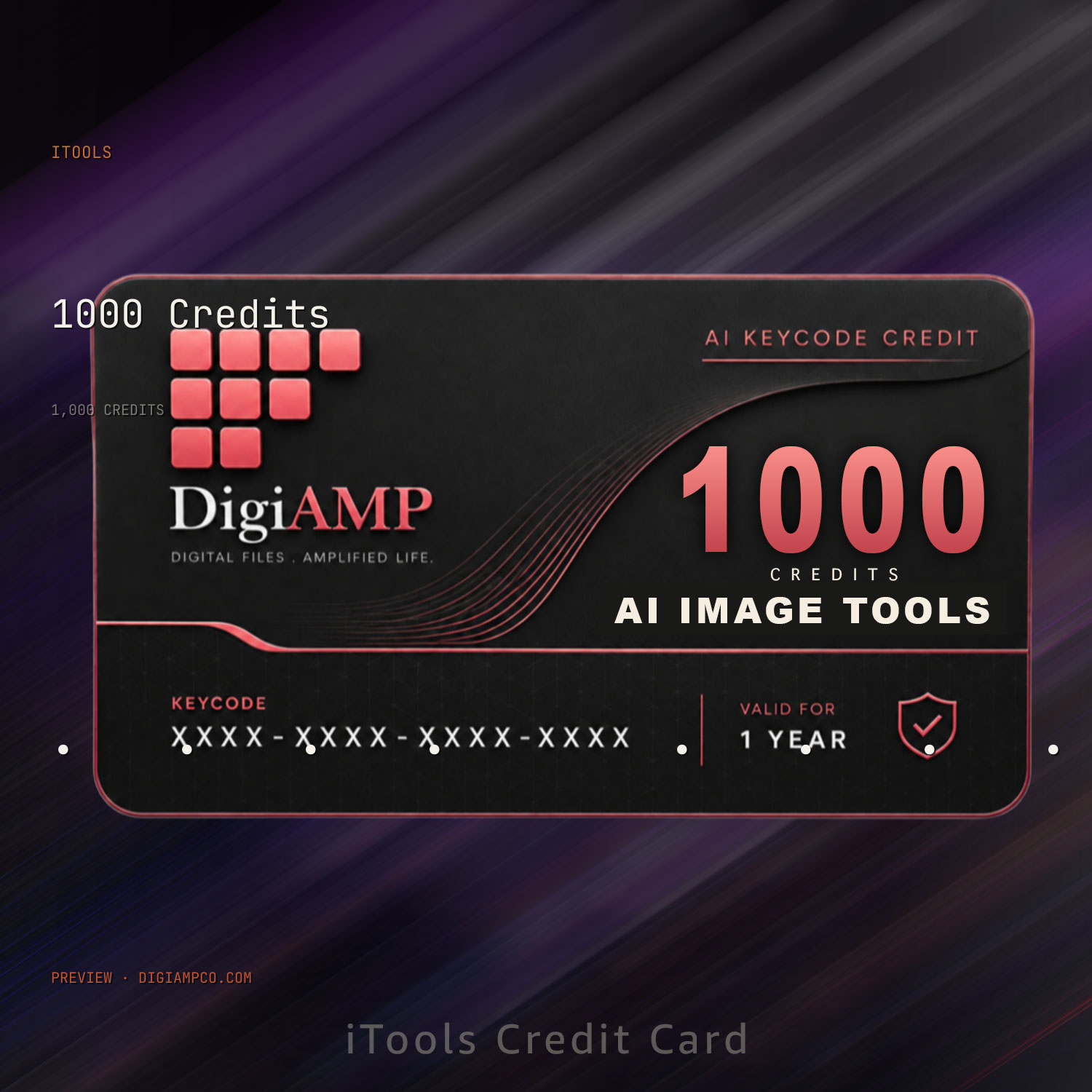iTools AI photo editor 1000 credits KeyCode
